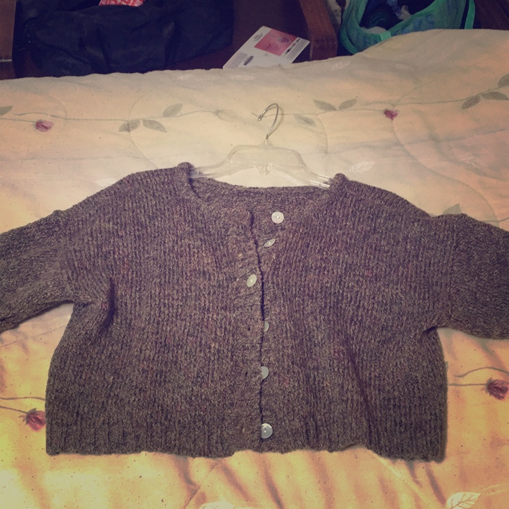 Nice brown crop sweater